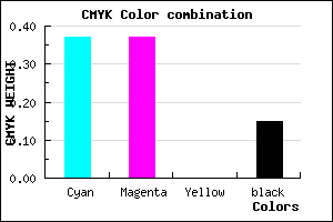 #8888D8 color CMYK mixer