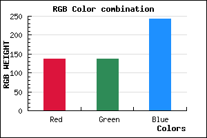 rgb background color #8888F2 mixer