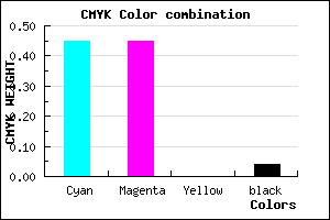 #8888F6 color CMYK mixer