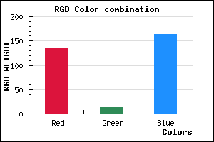rgb background color #880FA3 mixer