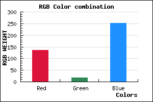 rgb background color #8812FC mixer