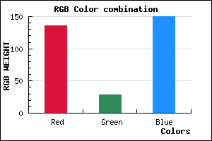 rgb background color #881C96 mixer