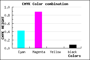#881CEA color CMYK mixer