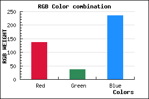 rgb background color #8825EB mixer