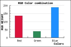 rgb background color #8828BC mixer