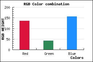 rgb background color #882A9C mixer