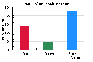 rgb background color #882AE4 mixer