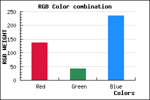rgb background color #882AEB mixer
