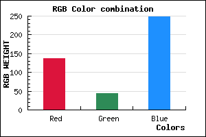 rgb background color #882BF8 mixer