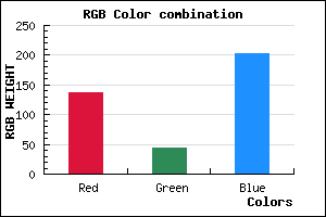 rgb background color #882CCA mixer