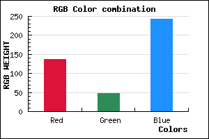 rgb background color #8830F3 mixer