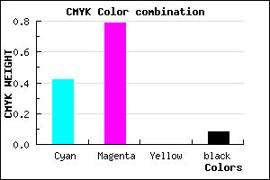 #8831EB color CMYK mixer