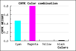 #8832FD color CMYK mixer