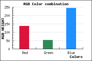 rgb background color #8835F5 mixer