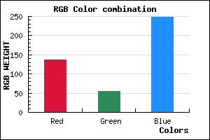rgb background color #8837F8 mixer