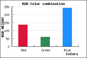 rgb background color #883CF3 mixer