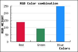 rgb background color #885BF9 mixer