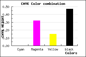 #885C73 color CMYK mixer