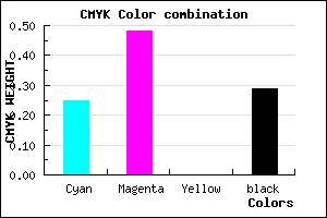 #885FB5 color CMYK mixer