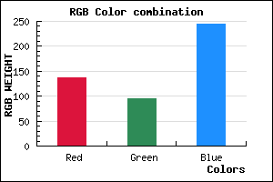 rgb background color #885FF5 mixer
