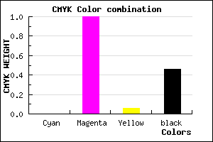 #890081 color CMYK mixer