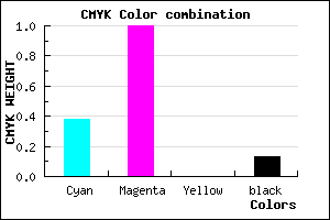 #8900DD color CMYK mixer