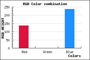 rgb background color #8900ED mixer