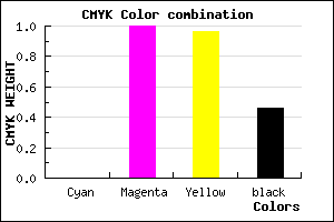 #890005 color CMYK mixer