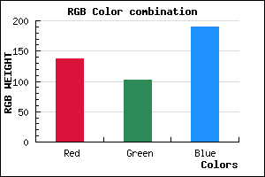 rgb background color #8966BE mixer