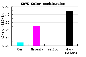 #896B8F color CMYK mixer
