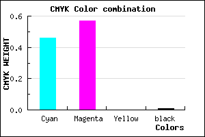 #896DFD color CMYK mixer