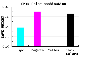 #896EAA color CMYK mixer