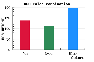 rgb background color #896FC3 mixer