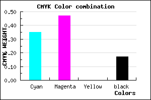 #896FD3 color CMYK mixer