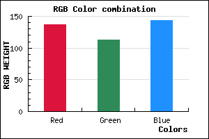rgb background color #89718F mixer