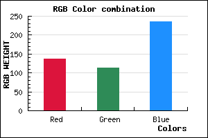rgb background color #8971EB mixer