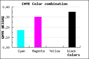 #8973A5 color CMYK mixer