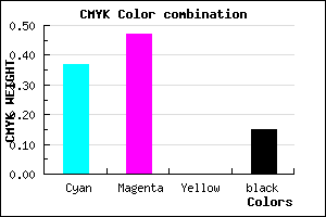 #8974DA color CMYK mixer