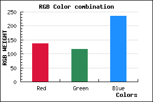 rgb background color #8975EB mixer