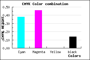 #8977DC color CMYK mixer