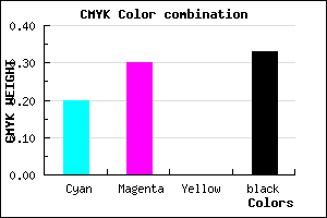 #8978AC color CMYK mixer