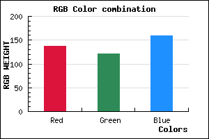 rgb background color #89799F mixer