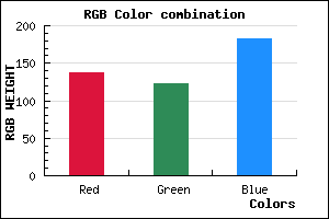 rgb background color #897AB6 mixer