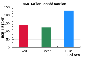 rgb background color #897AE2 mixer