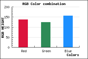 rgb background color #897C9C mixer