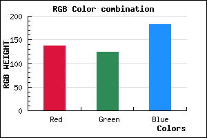 rgb background color #897CB6 mixer
