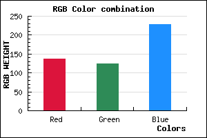 rgb background color #897CE4 mixer