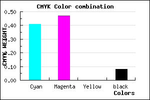 #897CEA color CMYK mixer