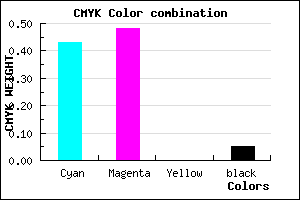 #897DF1 color CMYK mixer