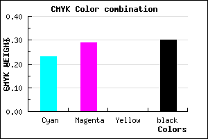 #897EB2 color CMYK mixer